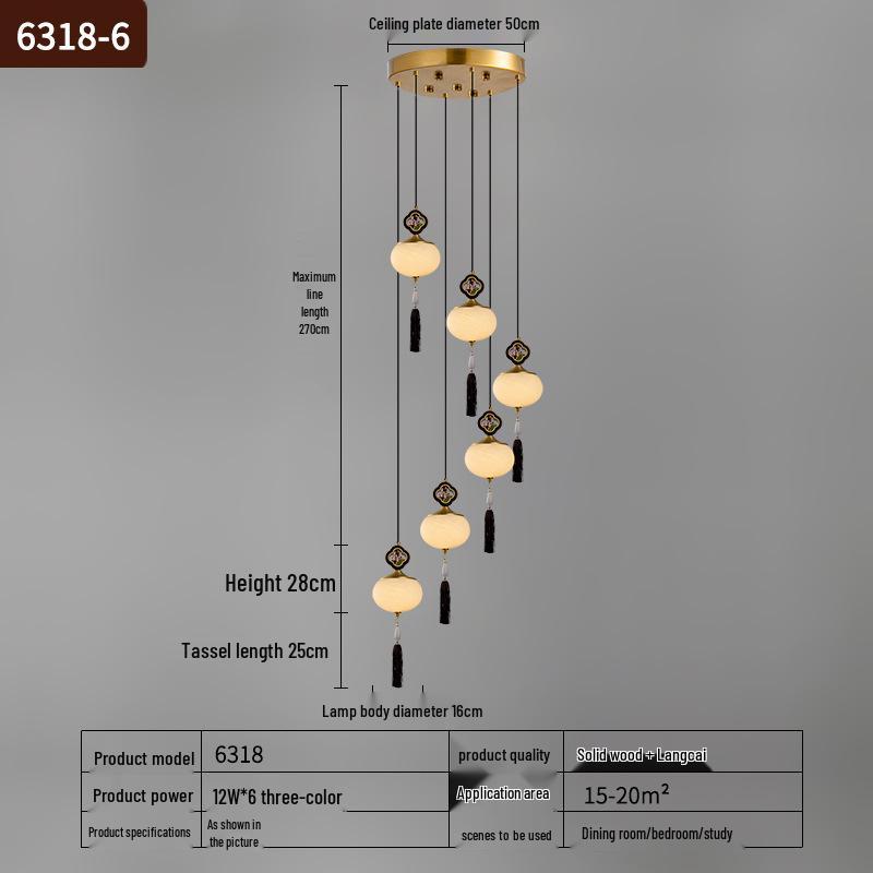 Современная китайская спиральная люстра для двухуровневых вилл и ресторанов
