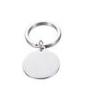 10Pcs/Lot Strip Blank Mirror Polished Stainless Steel Keychain For DIY Custom Women's Men's Keychain