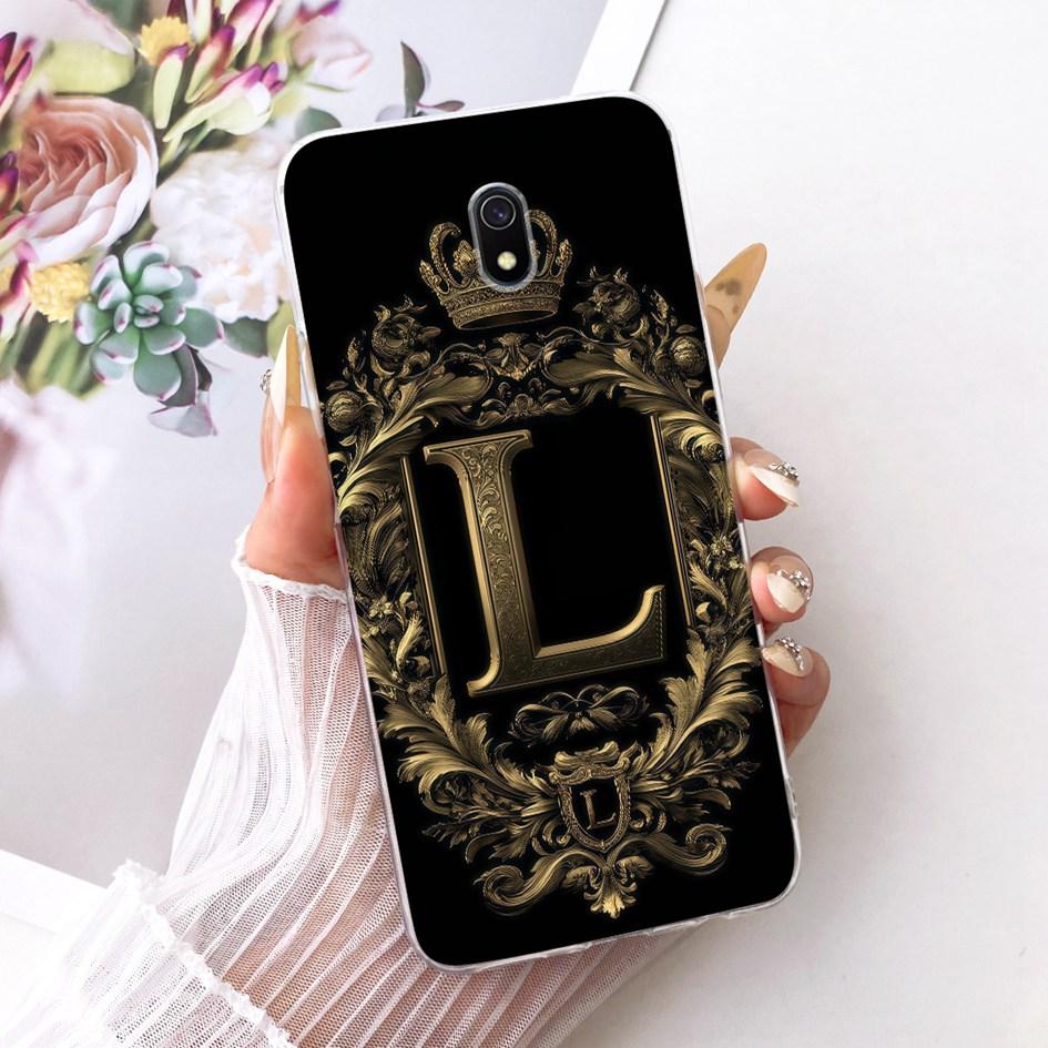 Чехол для Xiaomi Redmi 8 8A Pro Модный с буквами алфавита A-Z Мягкий силиконовый задний чехол Для Xiomi Redmi8 8ADual Redmi8a Чехол для телефона