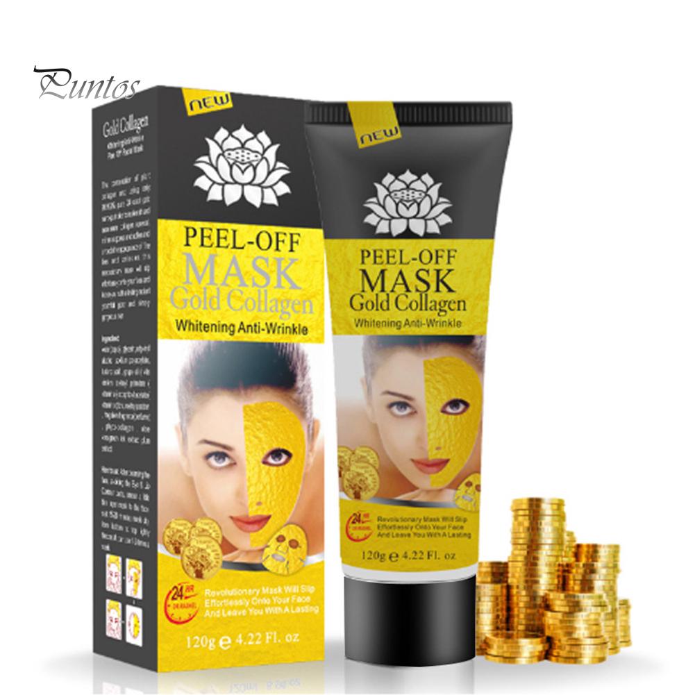 Puntos Skin Care Gold Collagen Peel Off Face Mask Anti Aging Wrinkle Blackhead Remove