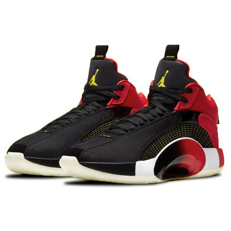 Кроссовки унисекс Air Jordan 35 Chinese New Year черные университетские красные желтые DD2234-001