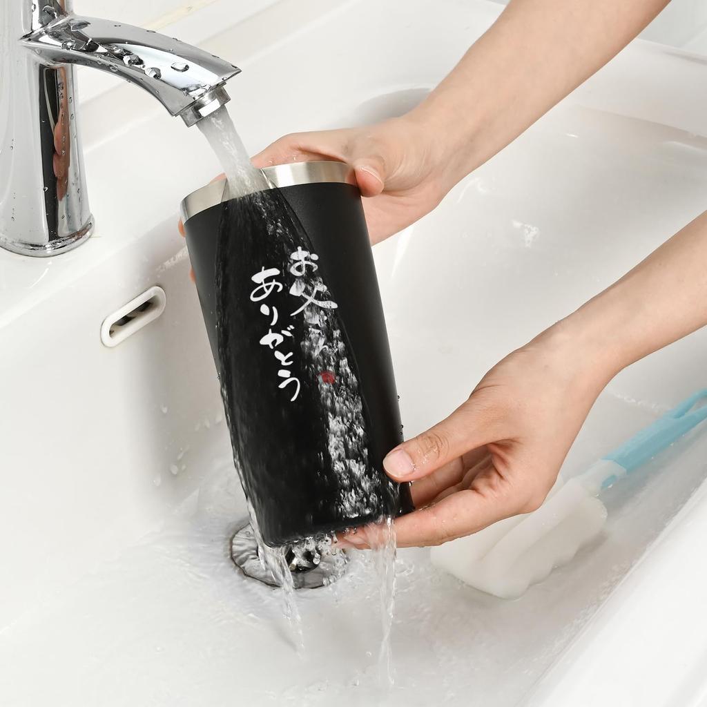 Livole Father's Day Gift, Birthday Gift for Dad, Respect for the Aged Day Gift, Vacuum Insulated Tumbler, Keeps Hot or Cold, with Lid, Stainless