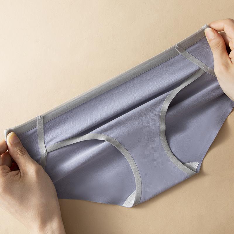 WTEMPO 5 шт. женские эластичные талии большого размера повседневные мягкие трусы четыре сезона однотонные бесшовные хлопковые трусики