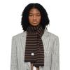 Velsey Stripe Muffler [BROWN]