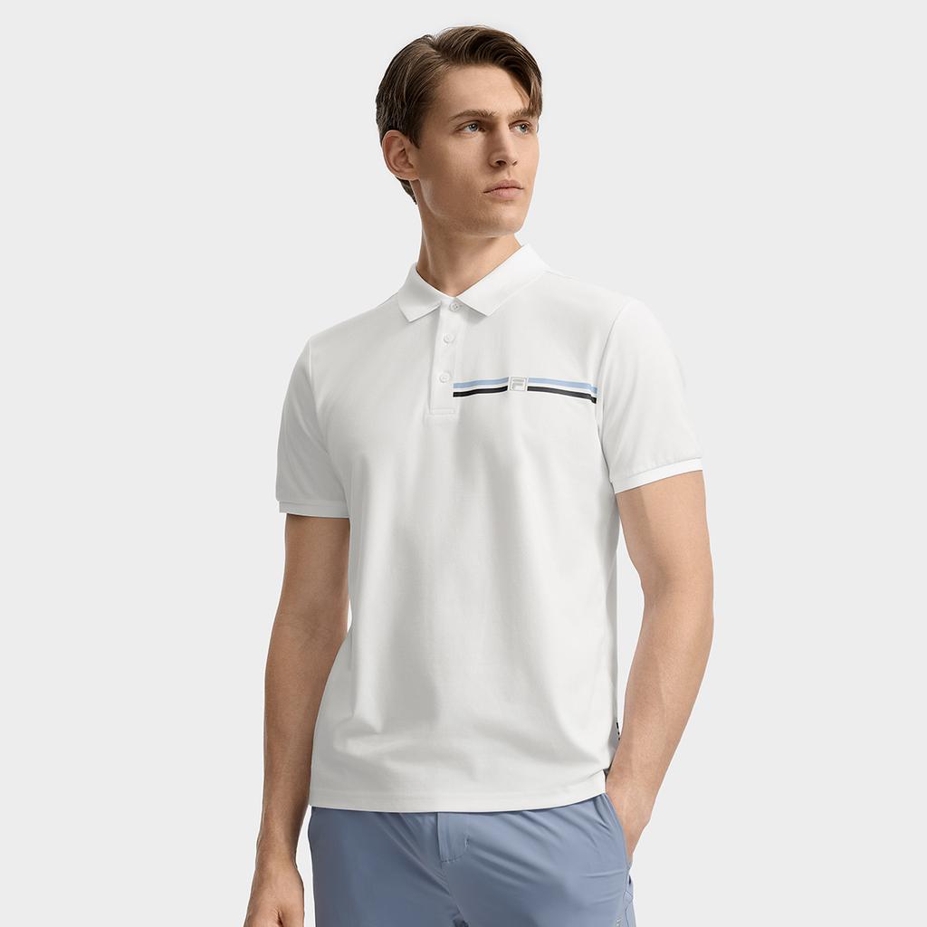 FILA WHITE Polo Shirt Men's Standard F11M533115F-WT