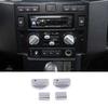 Для Land Rover Defender 90 110 2004-18 Алюминиевый сплав Автомобильная центральная консоль Ручка регулировки кондиционера Накладка Автоаксессуары