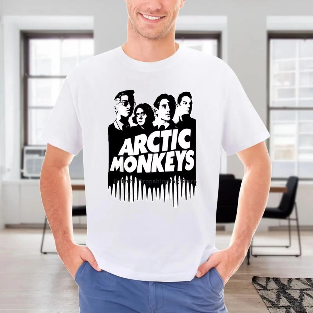 Футболка с принтом Arctic Monkeys Мировой тур 2023 Концерт Arctic Monkeys Рок-группа Arctic Monkeys Мужская футболка Фанаты Arctic Monkeys Подарок