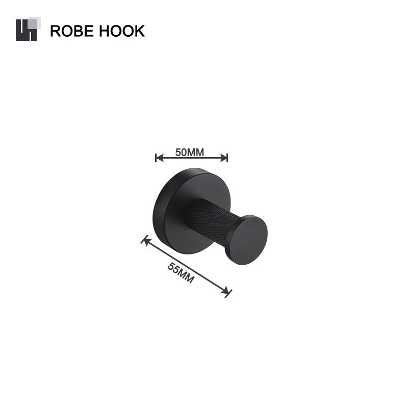 Matte Black Bathroom Stainless Steel Knurled Towel Rack Paper Holder Towel Bar Soap Dispenser Toilet Brush Hardware Accessories