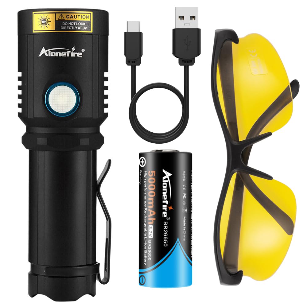 Alonefire X901UV 10 Вт черный свет мощный светодиодный УФ-светильник длина волны 365 нм УФ-светильник USB перезаряжаемый Anisaki свет Discovery Checker Wood Lamp Inspection