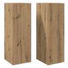 VidaXL Meubles TV 2 pcs chêne artisanal 30,5x30x90cm bois d'ingénierie, support tv, armoire média, armoire hifi, unité tv, 856397