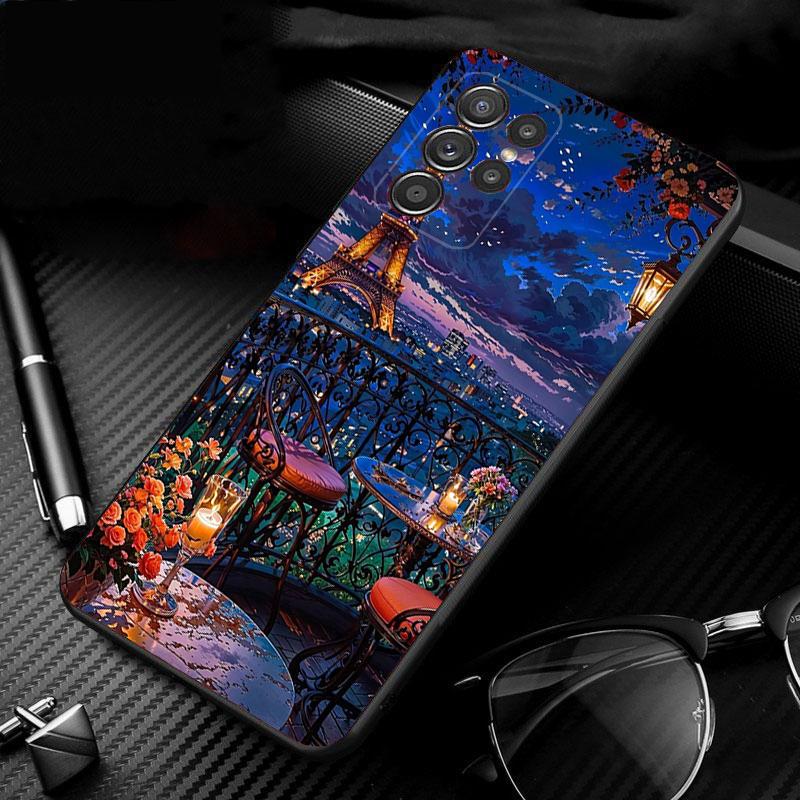 Eiffel Tower Phone Case For Samsung Galaxy S25 S24 S23 S22 S21 Ultra S24 S23 S22 S21 S25 Plus S24 S25 FE