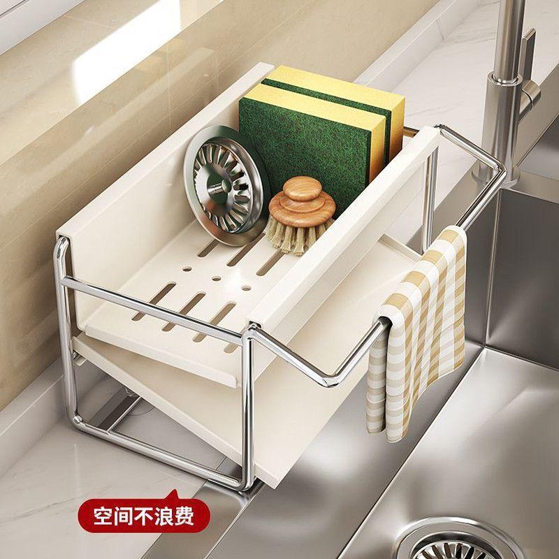 Кухонная раковина из нержавеющей стали, подставка для сушки посуды с дренажом воды, не требует установки, для домашнего использования