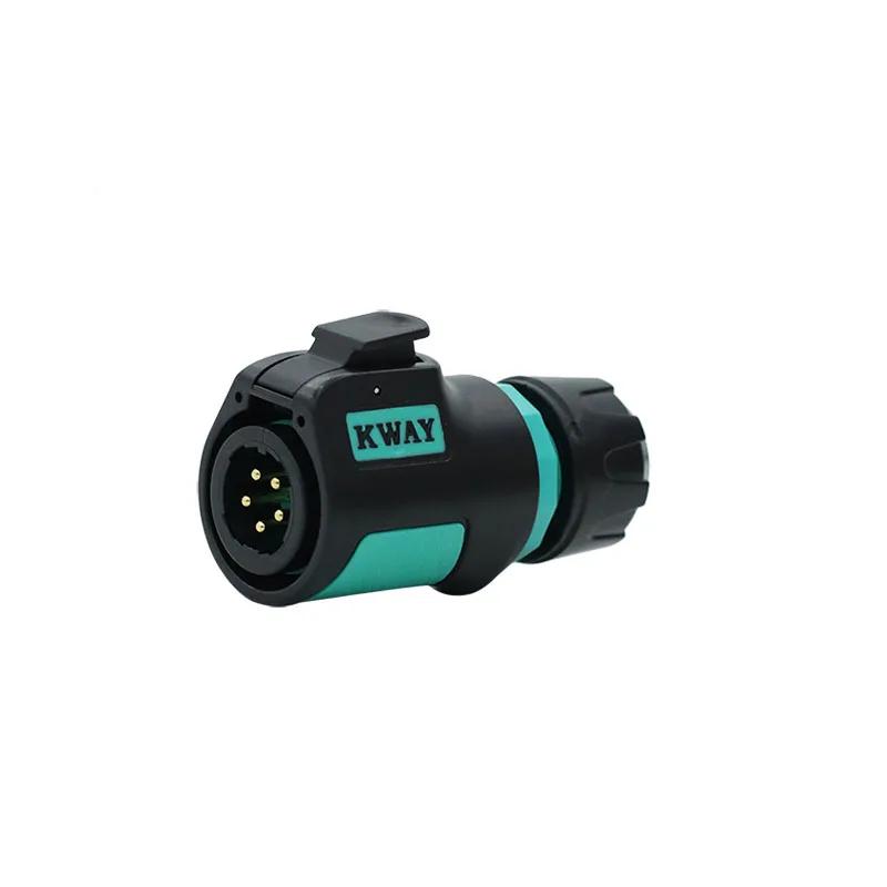 KWAY K20 Bulkhead Connector M20 Industrial 2 3 4 5 7 9 12Pin Soldering 12V Male Plug Female Socket Panel Mount Waterproof IP68