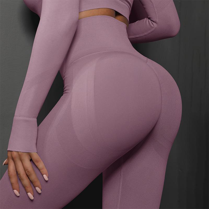 High Waist Seamless Yoga Pants - Hip Lifting Running Leggings for Women