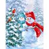 New Year Winter Landscape Christmas Snowman Poster Christmas Decorations Wall Art Painting Christmas Gift Kids Room Decoration