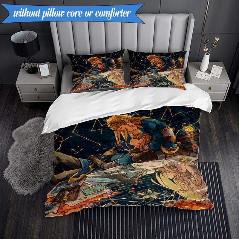 Astronomy Adventure Journey 3pcs K-pop music group Bedding set,Ideal for Bedroom, Dormitory,Including Duvet Cover And 2pcs Pillowcases,Fan gifts