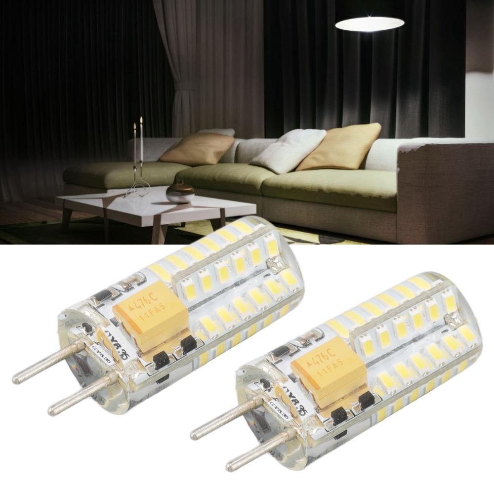 2pcs 3W GY6.35 Bulb 12V Energy Saving Bulb Easy Dimmable LED Bulb Under Cabinet Lighting
