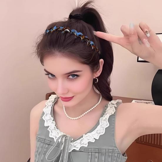 Силиконовый обруч для волос U-образной формы, нескользящая повязка на голову с зубчиками, универсальная повязка для прически, регулируемая расческа для волос, аксессуар для волос