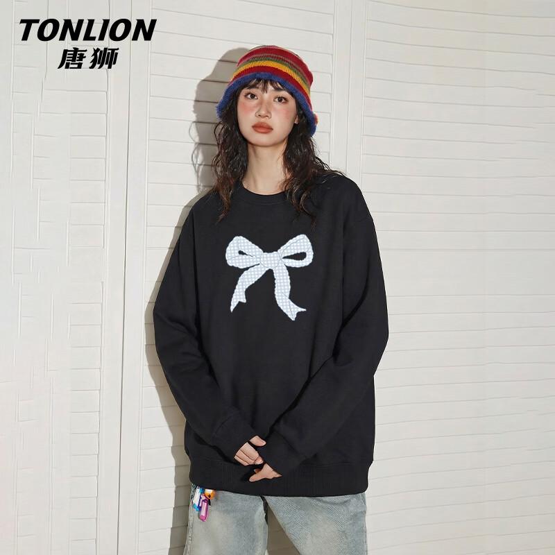 Женская повседневная толстовка TonLion с длинным рукавом и круглым вырезом