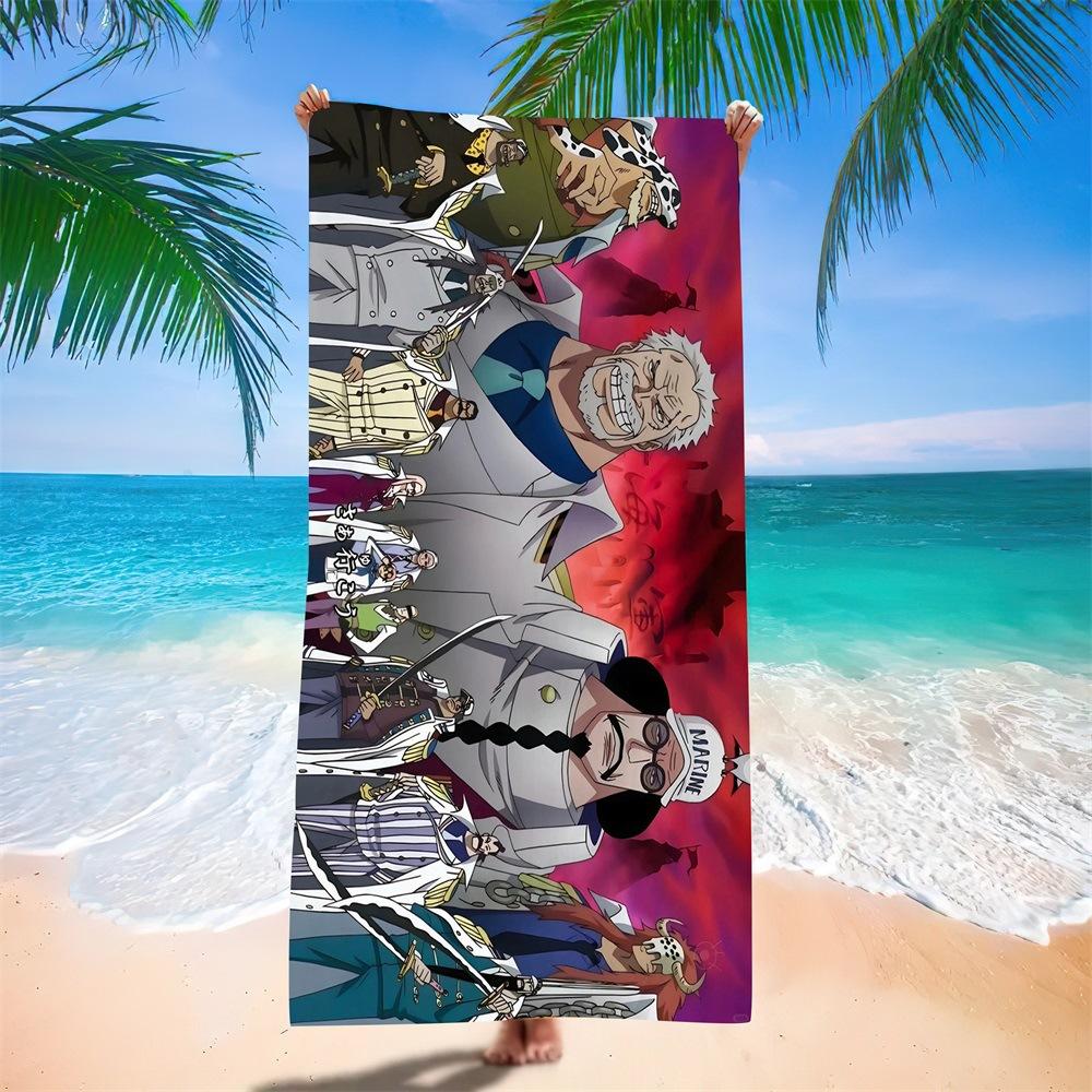 New Anime Character Printed Microfiber Beach Towel Quick Dry Water Absorbent Bath Towel