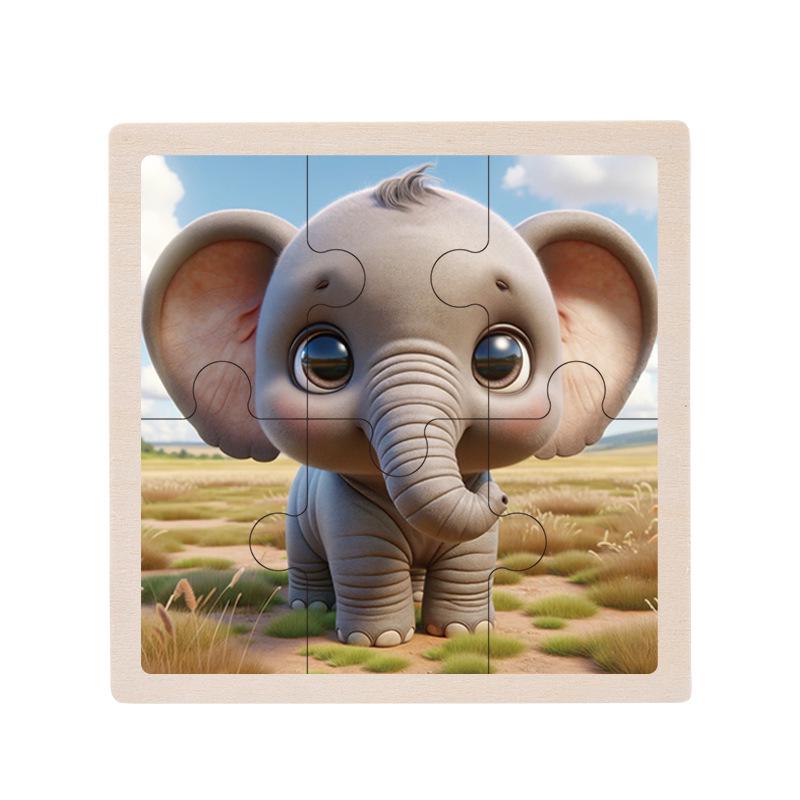 Деревянный развивающий пазл для малышей, 1-5 лет