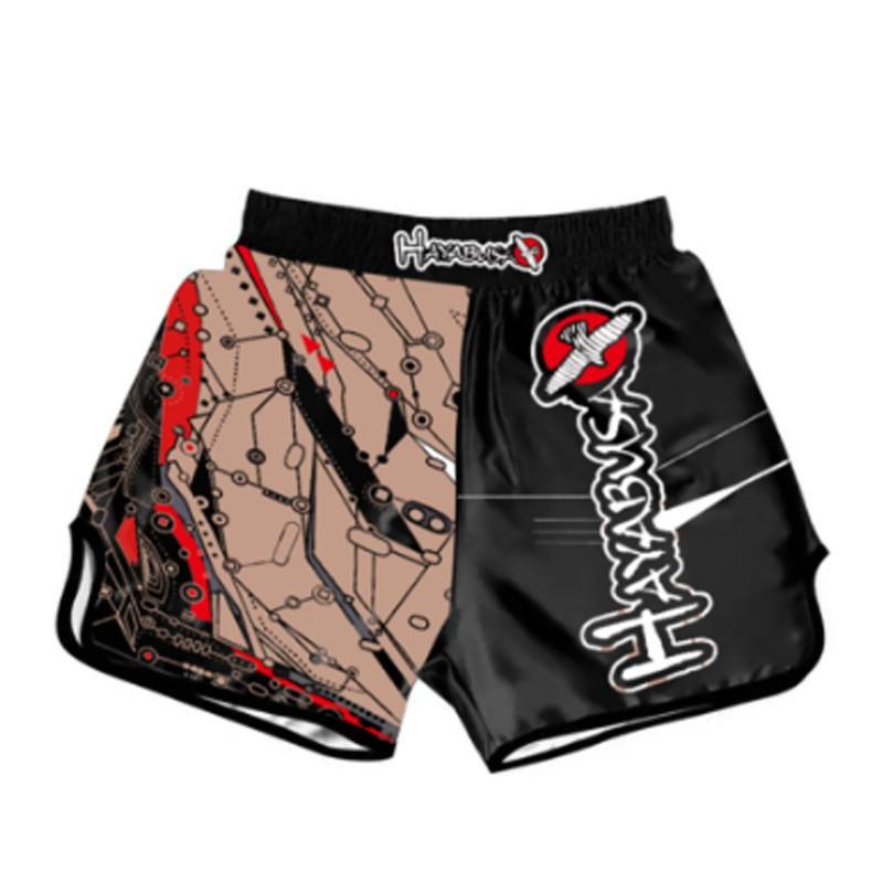 Men Women MMA Boxing Muay Thai Kickboxing Training Shorts Quick Dry Stretch Athletic Fight