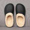 Winter Warm Furry Men Slippers Casual Winter House Slippers Waterproof Indoor Plush Home Cotton Shoes Male Fur Slides Footwear