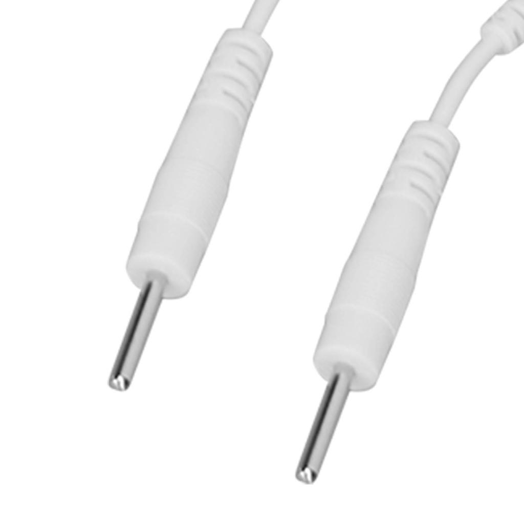 20 шт. Электродные провода 2,0 дюйма Портативные сменные кнопочные электродные отводящие провода для терапевтических инструментов Белый