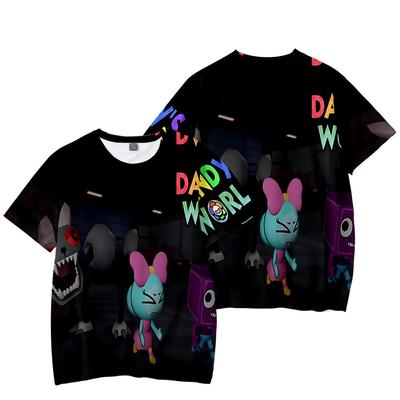 Dandy's World Printing Women Men Anime Tshirt Casual Дышащие футболки Смешные мультяшные свободные футболки Футболки Уличные футболки больших размеров для мужчин