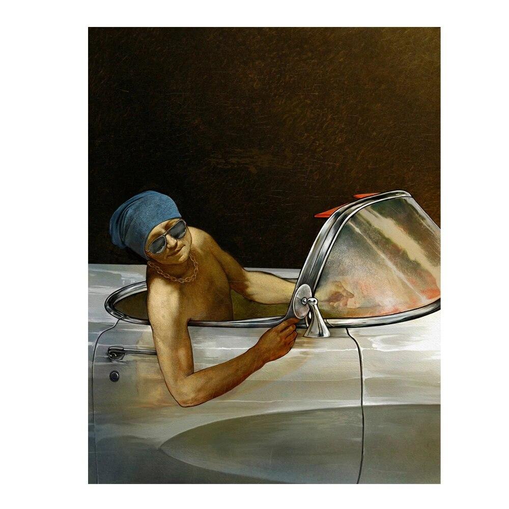 Забавная винтажная картина маслом, художественный постер, принты «Смерть Марата», холст, настенная живопись, современные картины для декора гостиной