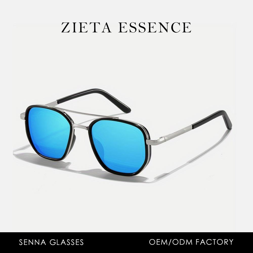Metal polarized sunglasses, a popular choice for casual outdoor street style, featuring high-quality alloy frames, available for both men and women