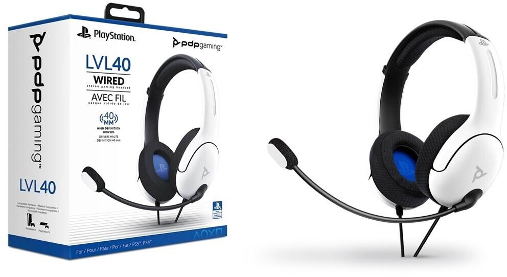 Гарнитура PDP PS4/PS5 LVL40 Wired Stereo Gaming белый