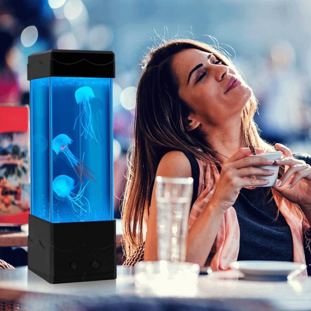 Креативная светодиодная лампа-медуза, 7 цветов, меняющая цвет, настольный декор, ночник, USB-зарядка, освещение настроения, настольная лампа, комната