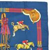 HERMES Carre 90 JUMPING scarf Navy Women used