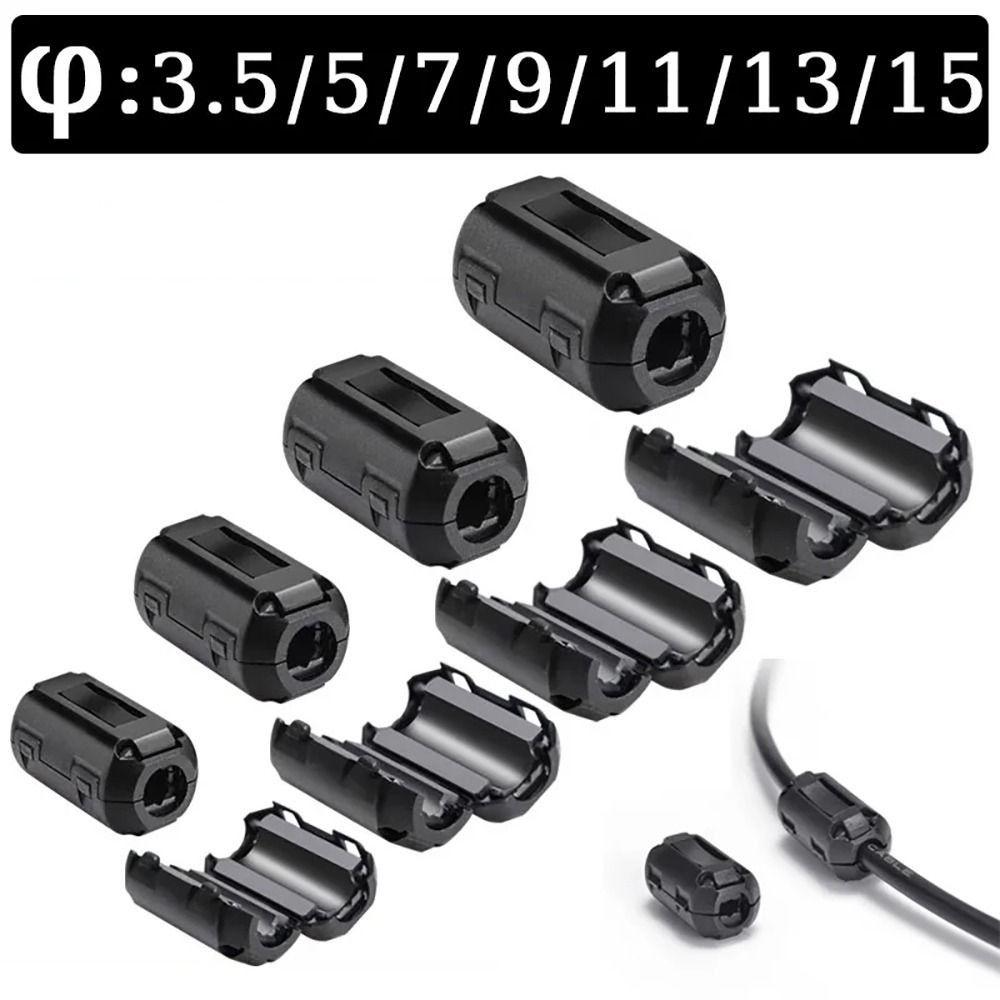 10pcs Inner Diameter 3.5/5/7/9/13/15mm Degaussing Filter UI850 Buckle Filter Degaussing Application