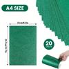 19sheets Green Glitter Cardstock One-sided Non-Adhesive 8.3 X 11.7Inches for DIY Crafts, Art Projects, Party Decor, Gift Box Wrapping 250GSM/92lb