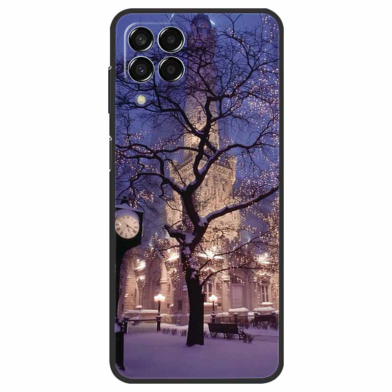 Чехол для Samsung Galaxy M33 / M53 Мраморный Мягкий Силиконовый Задний Чехол для Samsung M53 2022 Fundas Чехол M 33 53 5G Чехол для Телефона Coque