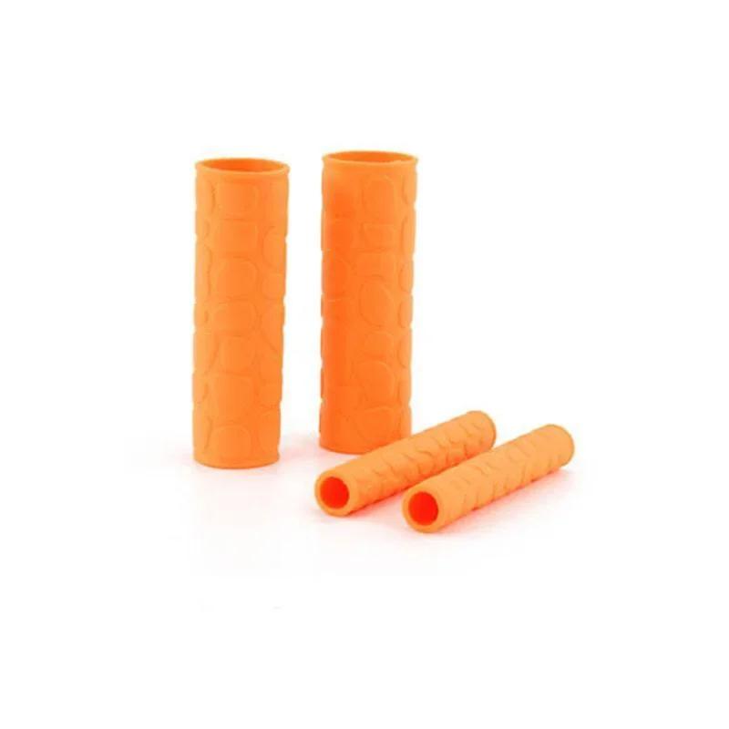 4 шт. Нескользящие резиновые перчатки-накладки на ручки мотоцикла, Универсальные термоусадочные накладки на ручки, Рукава, Накладки на руль, Аксессуары