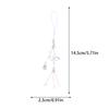 1Pc Y2K Jellyfish Phone Charm Keychain  Star Pearl Mobile Phone Chain Unique Fringe Phone Lanyard For Women Girls