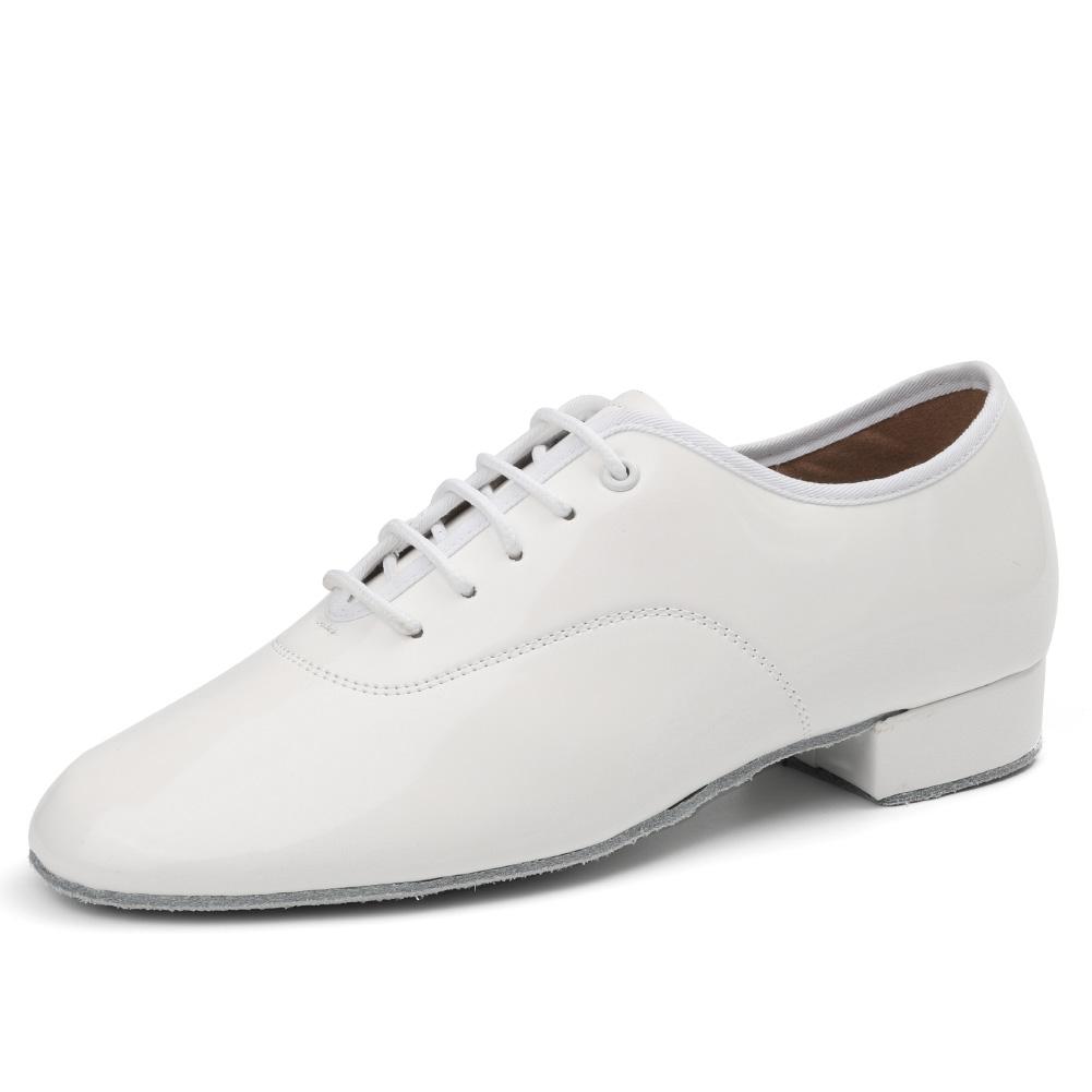 Leather Men's Modern Social Dance Shoes Salsa Tango Latin Ballroom Dancing Shoes Soft Sole 2CM