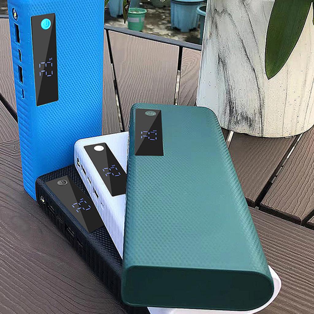 Корпус-держатель для DIY Powerbank на 5 шт. аккумуляторов 20650, пластиковый корпус с двойными USB-выходами и функцией светодиодной подсветки