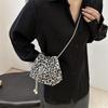 Туфли-лодочки с леопардовым принтом и сумка-ведро женские 2025 новая осенняя модная трендовая простая сумка на плечо с цепочкой модная сумка-мессенджер