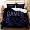 Teen Gamer themed Bedding Set Duvet Cover Pillowcase Included - Multiple Sizes Available Suitable for Boys Girls Kids and Teen