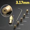 7Pcs Brass Micro Twist DIY Hobby Model Tool Mini Metal Chuck Drill Collet Set