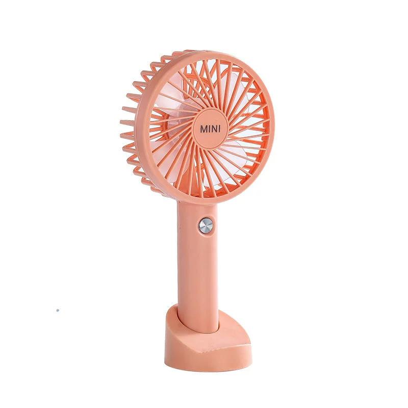 Mini ventilador de mano portátil para escritorio, enfriador de aire recargable para estudiantes