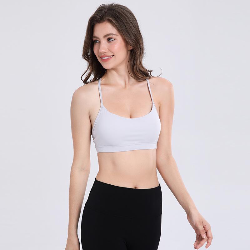 Спортивный бюстгальтер Flow Y для женщин - жилет для бега, фитнеса, йоги, телесного цвета, с Y-образными лямками