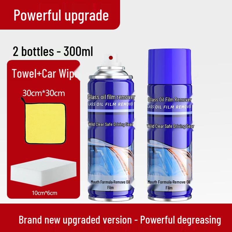 Upgraded Car Windshield Oil Film Remover - Powerful, Large-Capacity Decontaminant