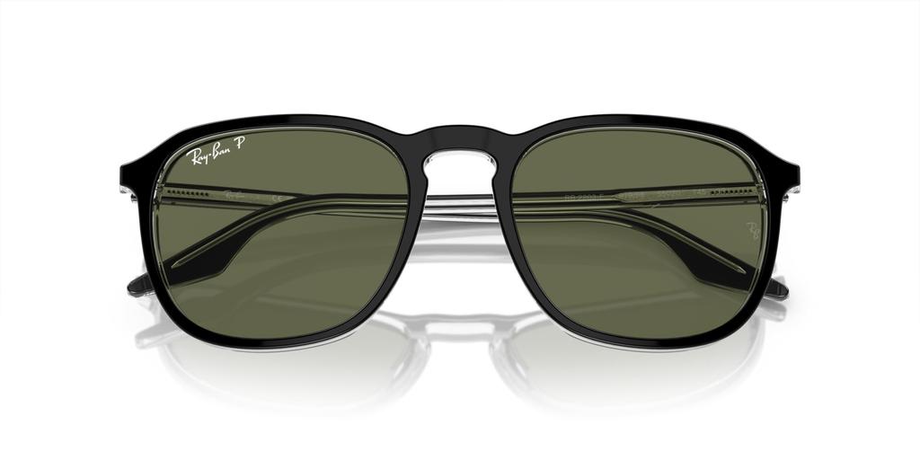 Солнцезащитные очки RB2203F ЧЕРНЫЕ НА ПРОЗРАЧНОМ 55 Ray-Ban