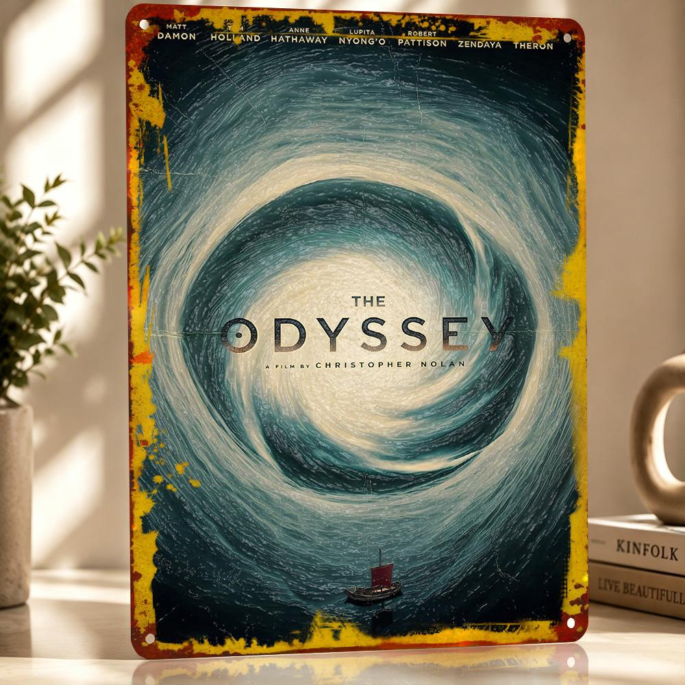 The Odyssey Personalized D Textured Metal Poster Wall Art Vintage Tin Signs for Luxury Decoration Home Decor Accessories Room