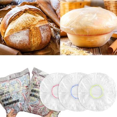 300 шт. прозрачные красочные крышки для чаш, эластичные шапочки для душа, многоразовая крышка для выпечки хлеба на закваске